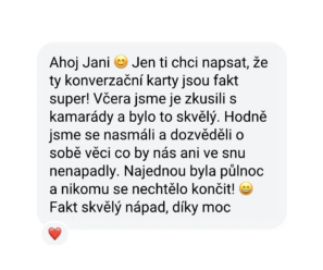 Recenze konverzační karty