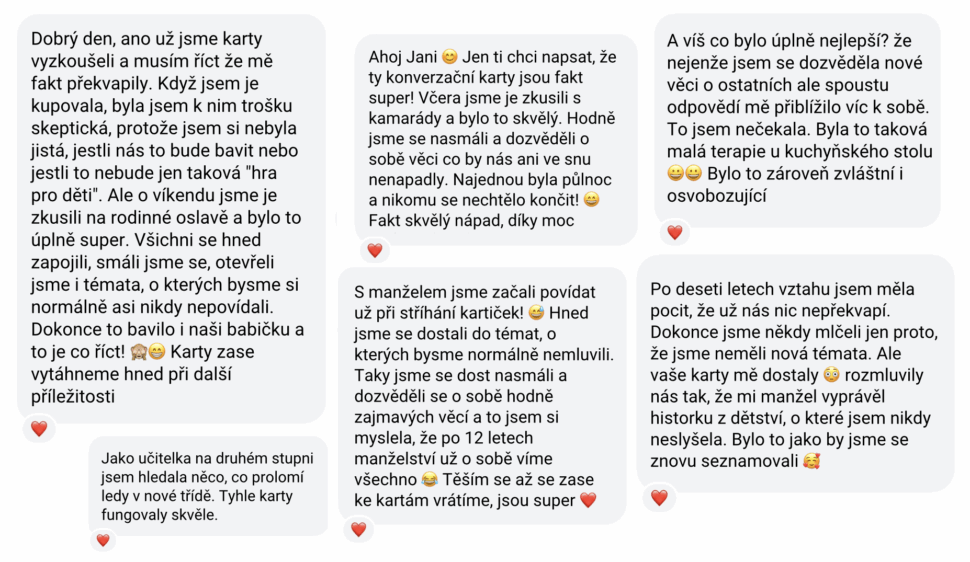 Recenze konverzační karty