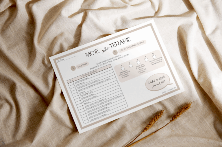 pracovní list moje sebetrepie